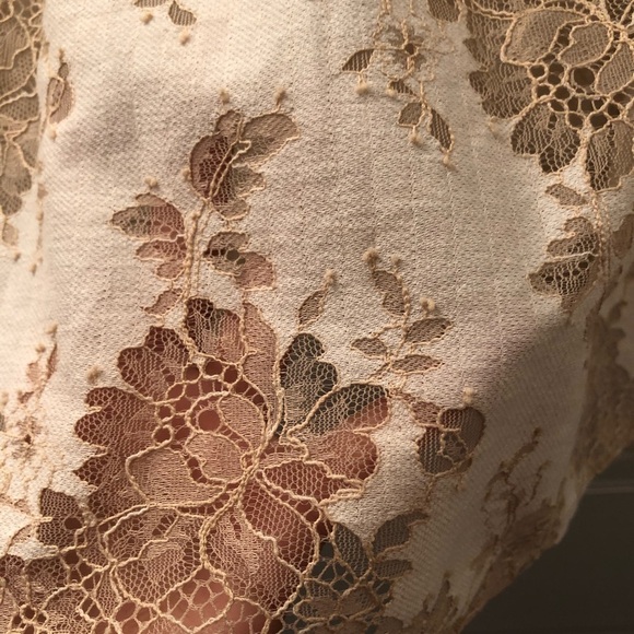 SUI By ANNA SUI Dreamy Lace Beige Flutter Sleeve Blouse - Picture 8 of 11